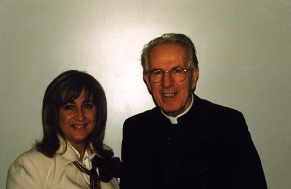 Paola Harris con Monsignor Balducci